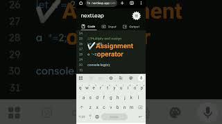 👍 assignment operator in javascript interview question