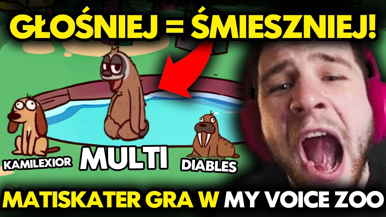 GŁOŚNIEJ = ŚMIESZNIEJ! | MATISKATER gra w MY VOICE ZOO!