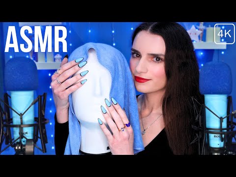 ASMR Deep Inner Ear Triggers 👂 Binaural Head Mic for Sleep 💆 Mic Scratching , Massage etc No Talking