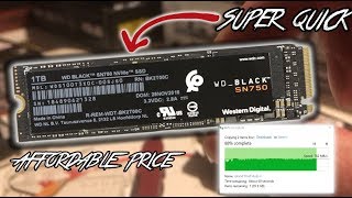 M.2 SSD PC UPGRADE! - WD Black SN750 Review and Install