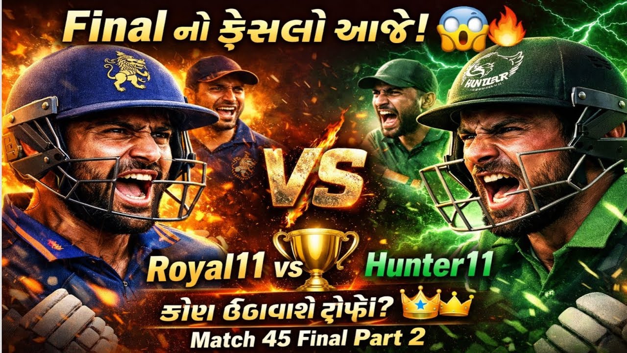 Final નો ફેસલો આજે! 😲😲💥💥કોણ ઉપાડશે ટ્રોફી 🥳🥳🥳Match 45 Final Part2 🥳🥳🥳🏏🏏🏏🏏