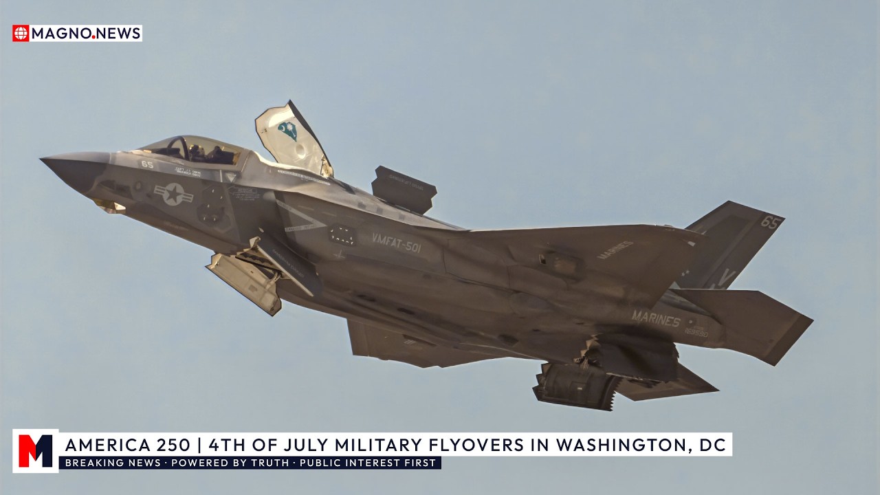 🇺🇸 AMERICA 250 Unveils 5th Gen F-35B Lightning II Fighter Jet with Vertical Hover Technology