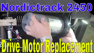 Replace Drive Motor Nordictrack Commercial 2450 Treadmill (No Unnecessary Dialogue)