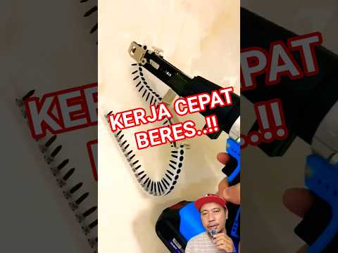Pekerjaan jadi cepat pakai adapter sekrup otomatis ini