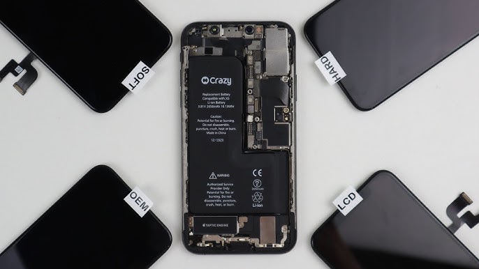 Écran iPhone 12 Pro Max Noir Soft Oled