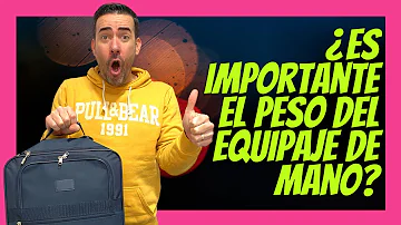 ¿Hasta qué punto es estricto el peso del equipaje de mano?