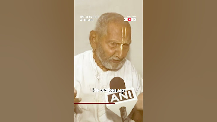129-Year-Old Swami Sivanand Visits Maha Kumbh