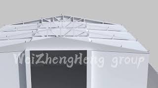 Expandable container home roof installation