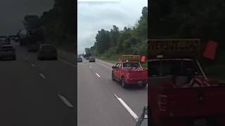 Oversize load with Pennsylvania State police escort