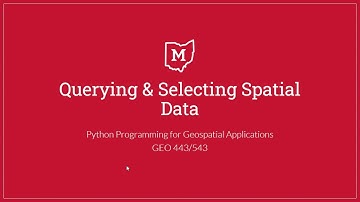 Attribute & Spatial Selection