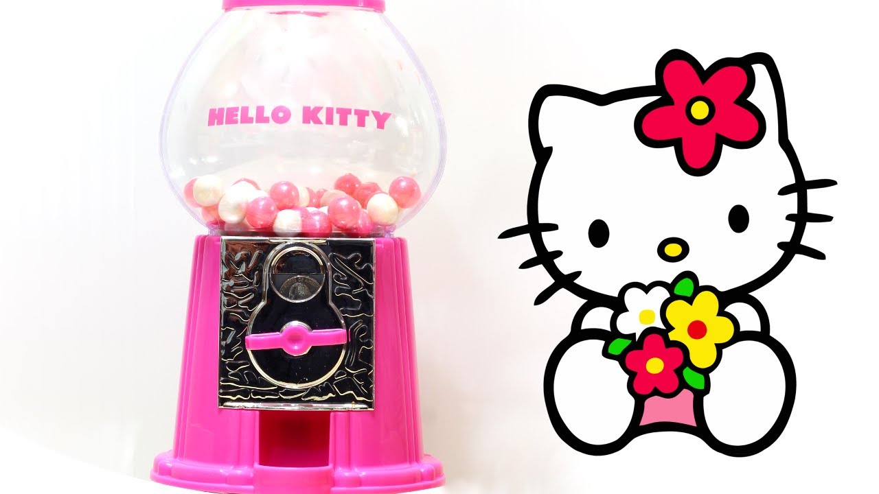 Hello Kitty Gumball Machine ハローキティ Gum Candy Machine Gum