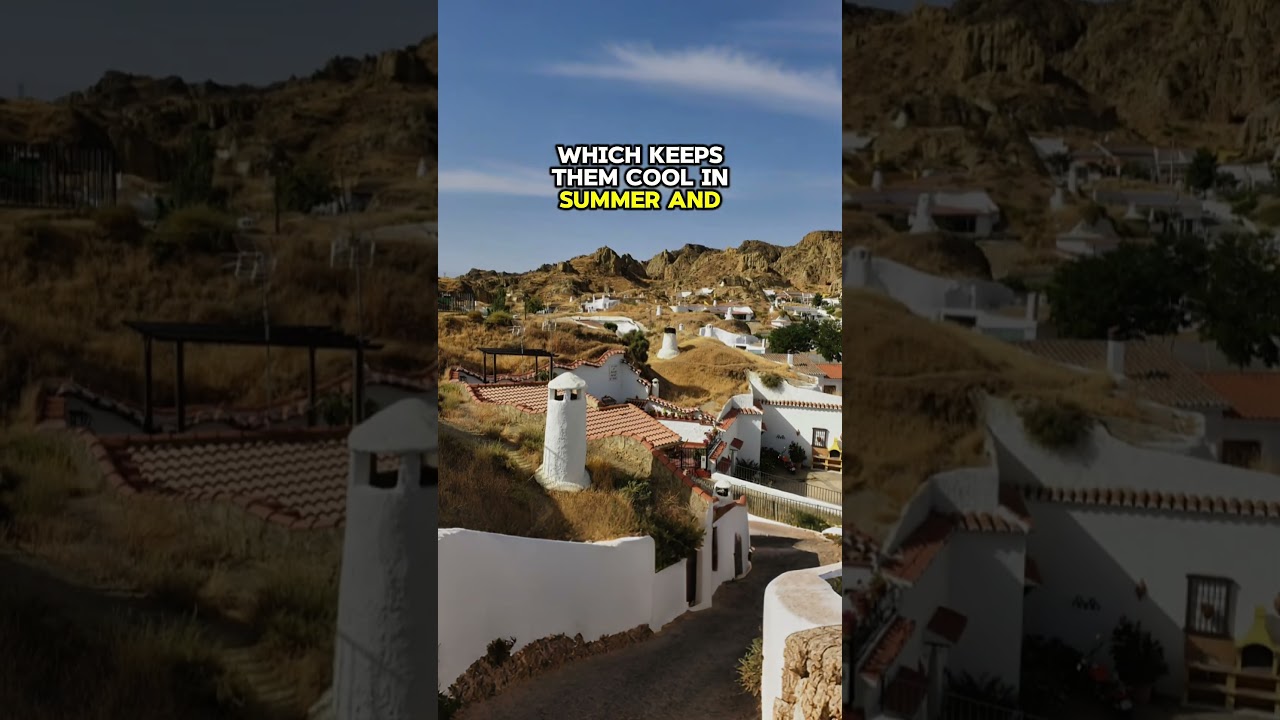 People actually live in cave houses in Guadix, Spain 🏔️