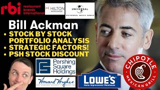 Bill Ackman Stock By Stock Portfolio Analysis (Pershing Discount + QSR, LOW, HLT, CMG, HHC, UMG, CP)