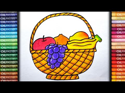How to draw a fruit basket Step by Step – For Kids & Beginners-saigonsouth.com.vn