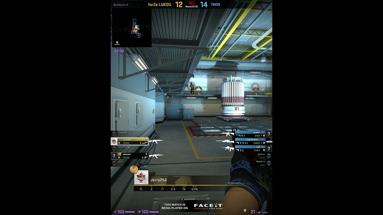 Jerry256 vs 3. 1WIN vs forZe. m3 nuke. Winstrike CIS Spring Cup 2021 - BLAST Premier Qualifier