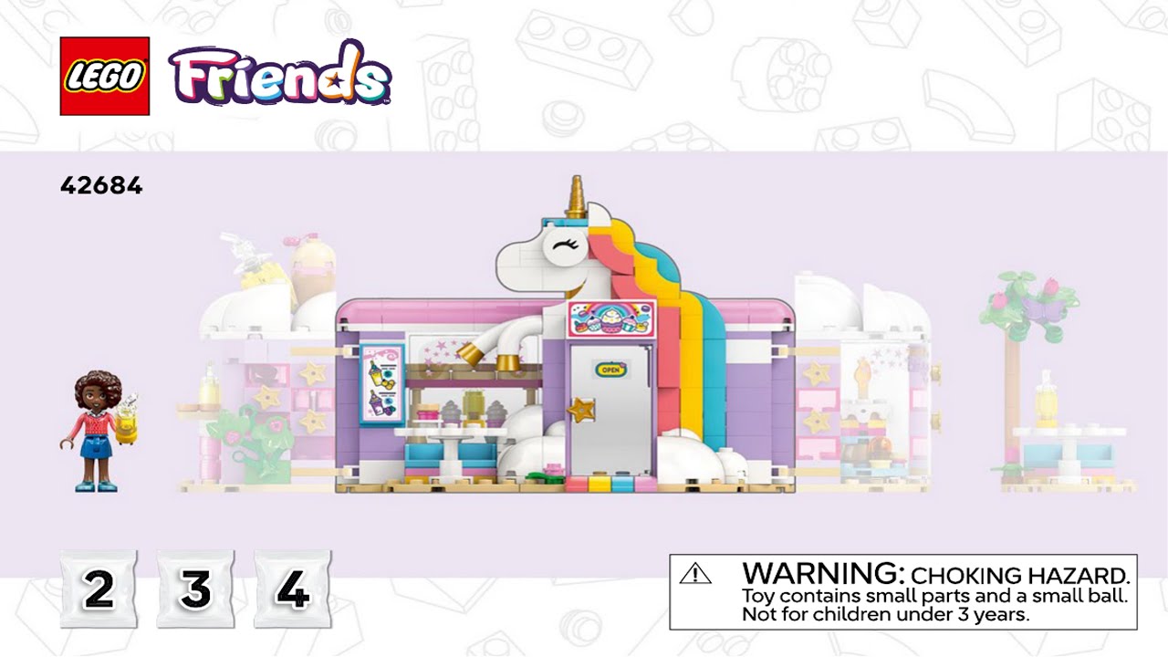 Friends - Unicorn Dream Café - Heartlake City LEGO instructions
