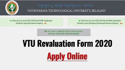 Procedure to Fill VTU Revaluation Application through Mobile App!