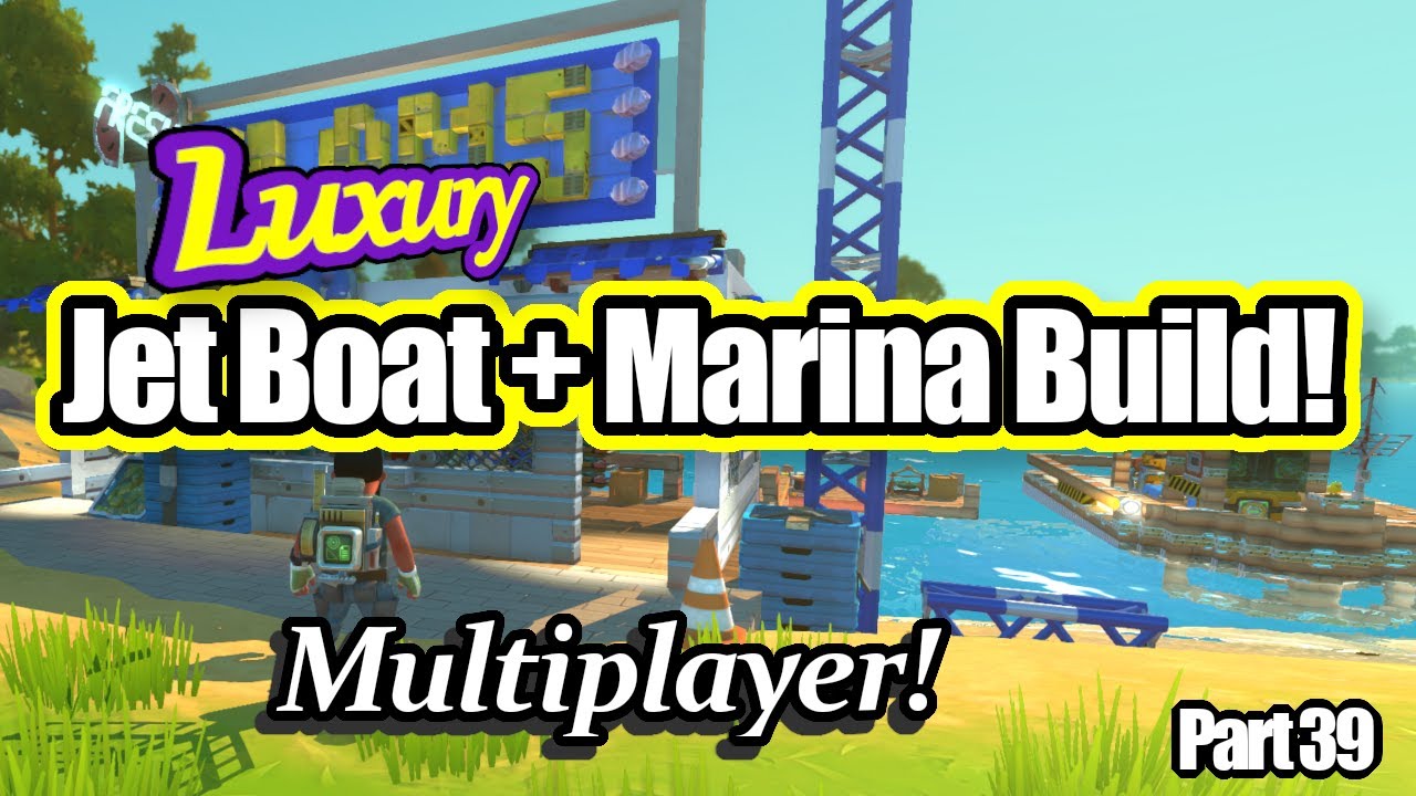 Luxury Boat & Marina Build Guide | Scrap Mechanic Survival Part 39 (4K)