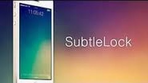Subtle Lock - iOS 7 Jailbreak Tweak - Shrink your lockscreen down a bit... - 2014