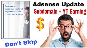 Google adsense new update today | your subdomain blocks will be promoted to the domain level 3 days