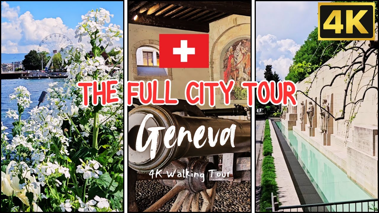 Breathtaking Geneva, Switzerland in Spring🌞 4K POV Walking Tour Exploring the Lake and Old Town