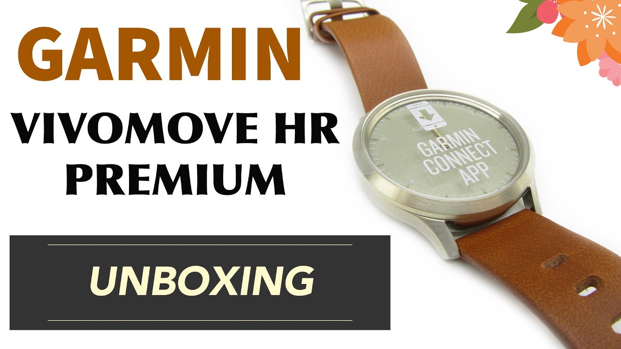 Garmin Vivomove Premium Unboxing HD - YouTube