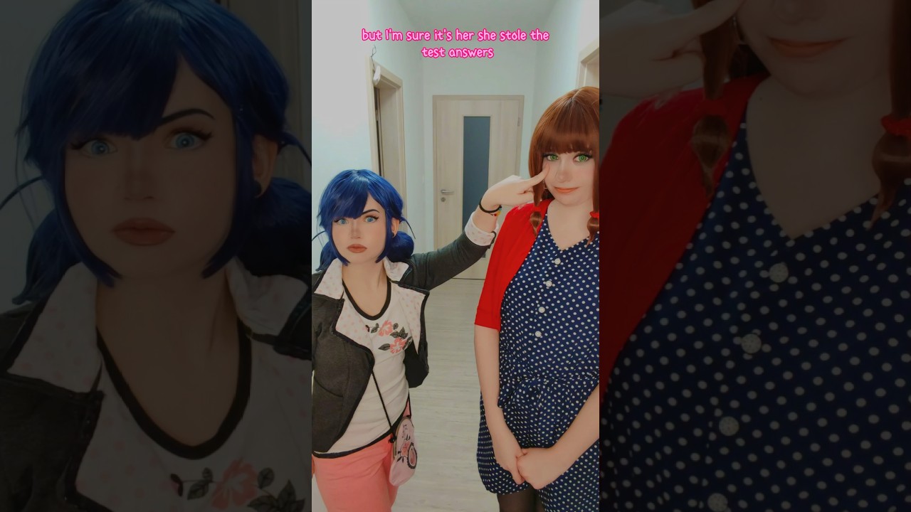 You're accusing me? | Lila & Marinette @nikkihatsunecosplay#miraculous #cosplay #shorts