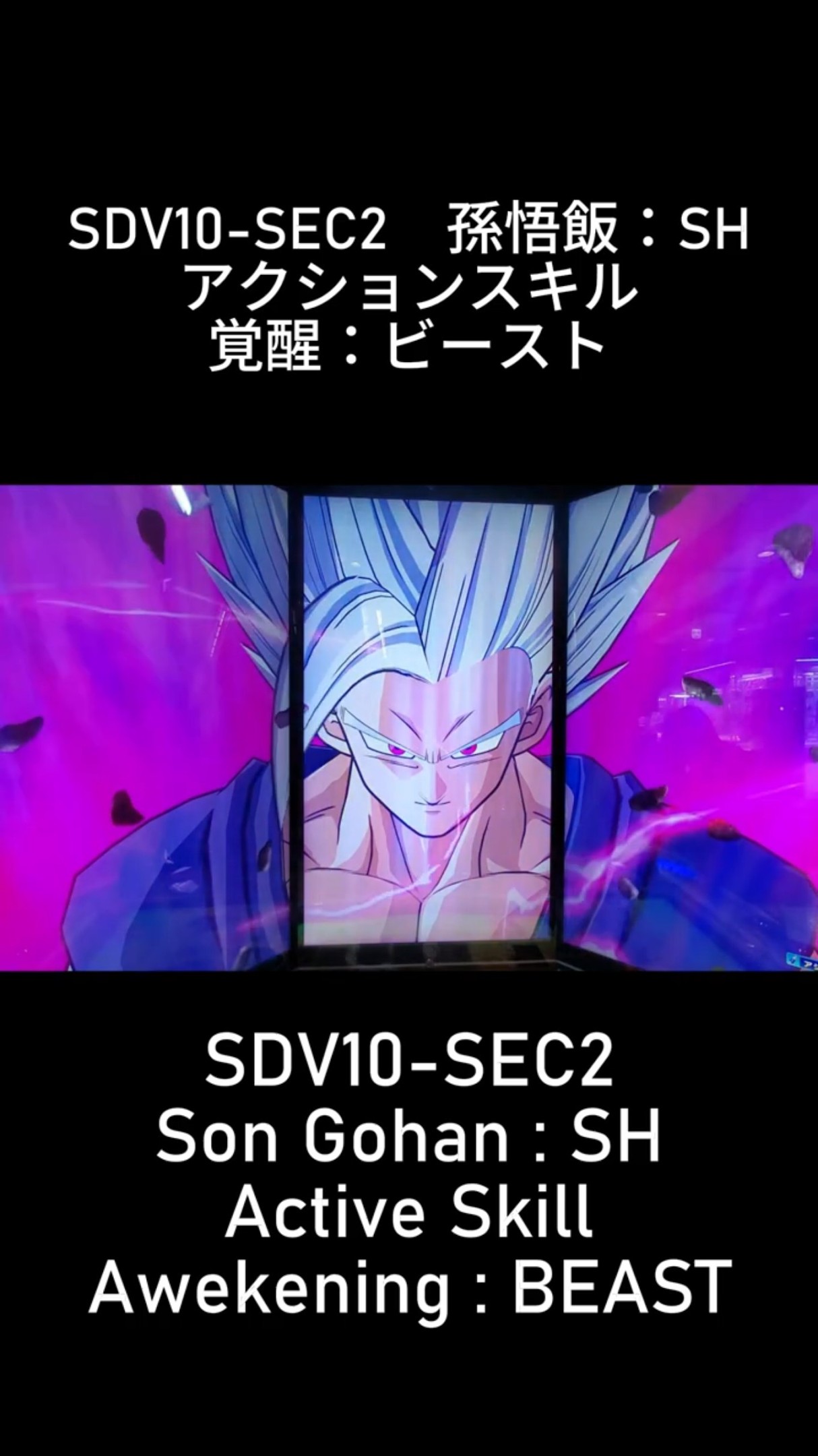 DBSDV 10弾) SDV10-SEC2 SEC 孫悟飯：SH アクションスキル 覚醒
