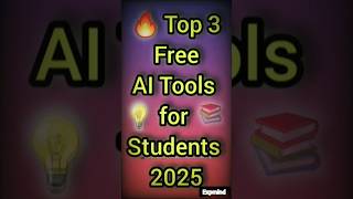 Top 3 Free AI Tools for Students 2025 🤖 | Study Smarter & Faster!#viralvideo #expmind #subscribe