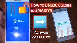 How to UNLOCK Globe to Smart? | Enable Mobile Data