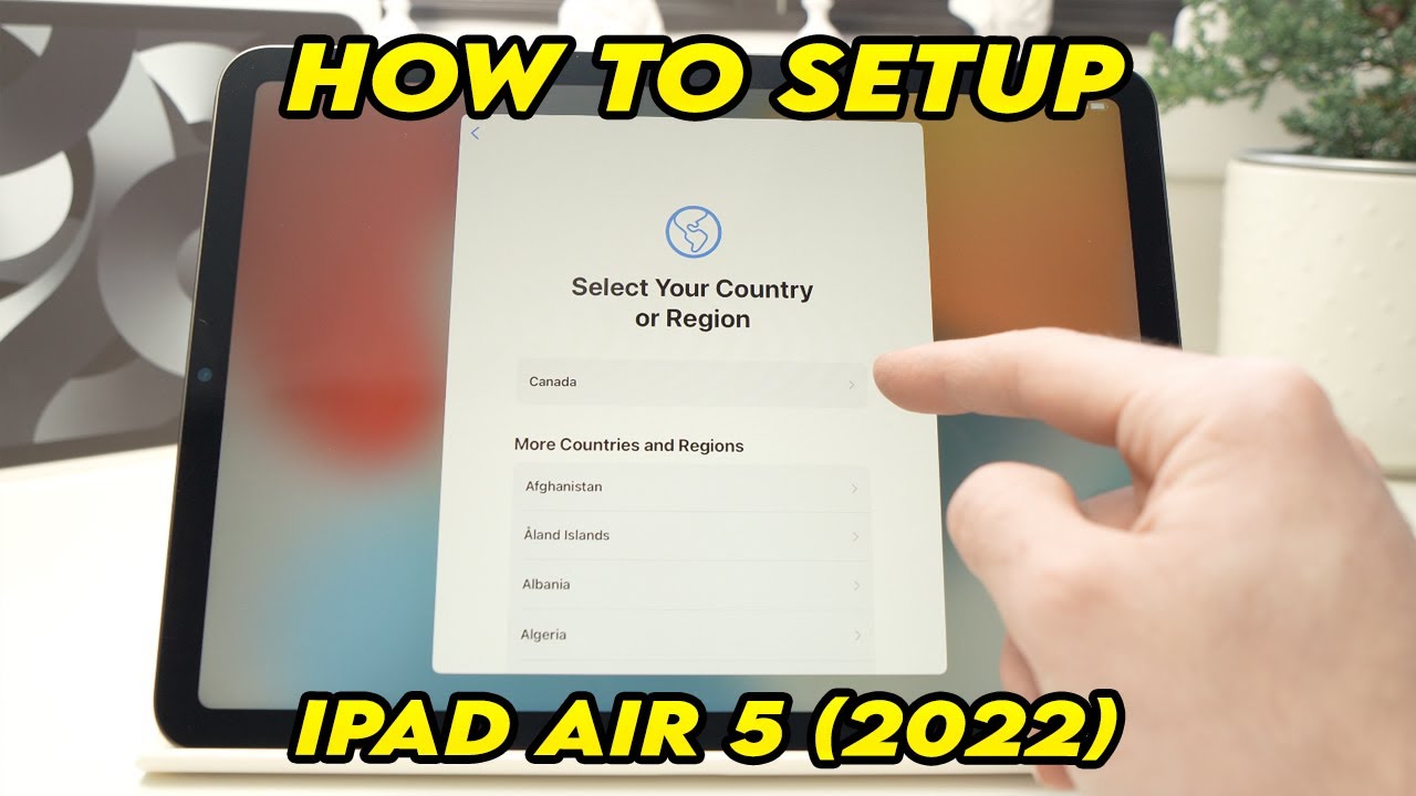 iPad Air 5 (2022) : How to Setup for the First Time - YouTube