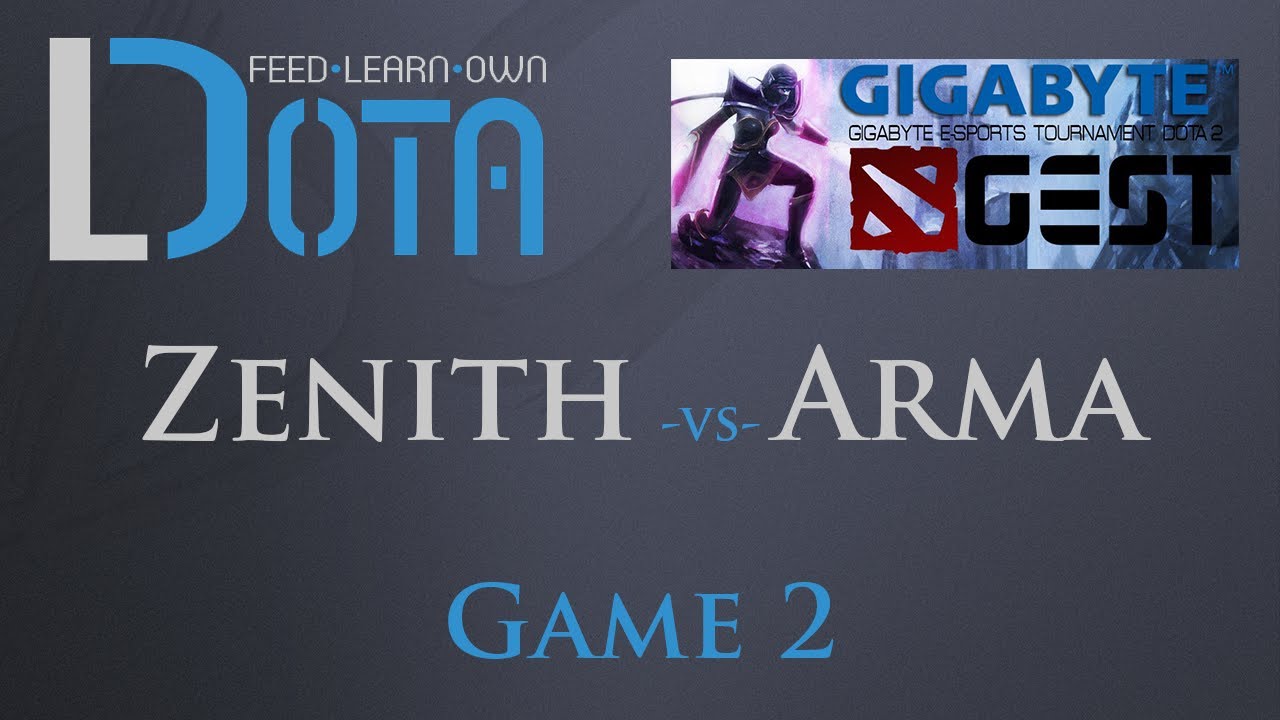 Zenith vs Armageddon Game 2 (GEST Dota 2 Playoffs) YouTube