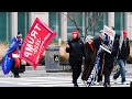 Live: Protesters gather outside of the US Capitol