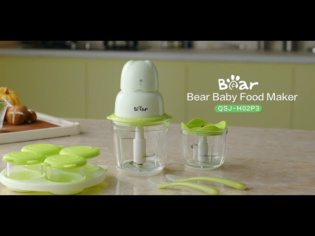 Bear Baby Food Puree Blender with 2 Glass Bowls, Baby Food Containers, –  LittleBearElectriconline