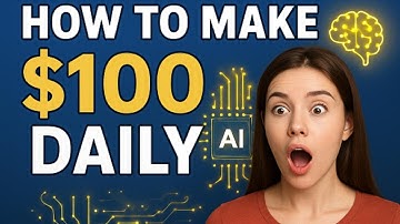 Hoe je stap voor stap $ 100 per dag verdient met AI #HowToMakeMoneyOnline