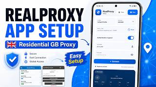 Realproxy app proxy setup with realproxy Premium GB #proxysetup