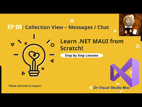CollectionView - Design Chat Messages - Net MAUI Tutorial - EP 05
