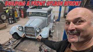 Building a custom front splash apron for our Model A Sedan!