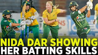 Nida Dar Showing Her Batting Skills | Pakistan Women vs South Africa Women | 3rd T20I | PCB | M3D2A