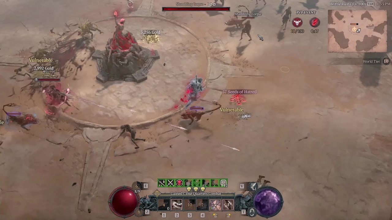 Diablo 4 season1️⃣PvP - Shadow Imbuement Rapid Fire Rogue vs Twisting Blades Poison Imbuement Rogue