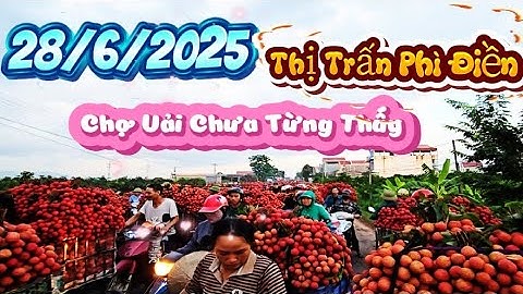 CHỢ BÁN VẢI THIỀU CHƯA TỪNG THẤY I NÚI ĐỒI LỤC NGẠN