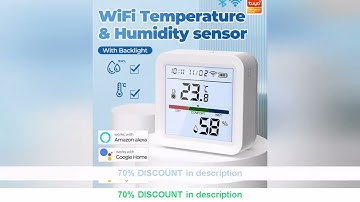 Latest Products You Must Know! Tuya Smart WIFI Temperature Humidity Sensor Bluetooth&APP Control