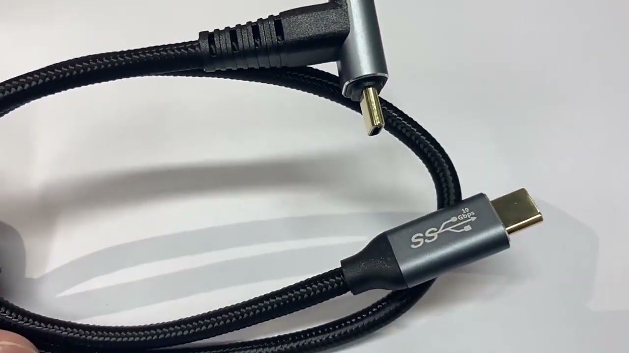 TOPK USB-C To USB-C Fast Charging Cable – 60W PD, Nylon Braided, 3A, 1m/2m/0.5m (Black)
