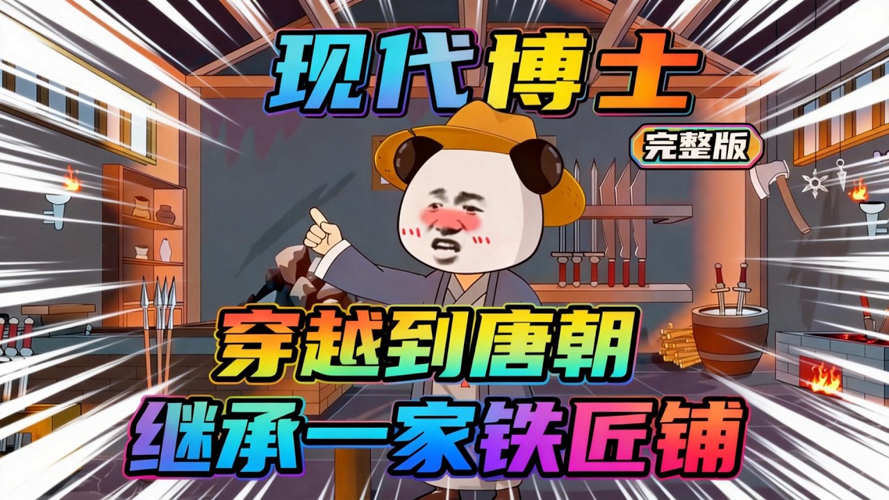 【一口气看完】现代博士在一次研究时，因失误发生爆炸，竟意外穿越到唐朝继承了一家铁匠铺，他利用现代知识发明了掌心雷打退了突厥大军……#夜一漫谈 #大唐逆袭虾国公