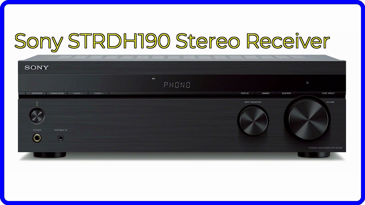 REVIEW (2026): Sony STRDH190 Stereo Receiver. First Look. - YouTube