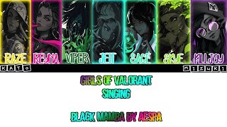 Girls of Valorant singing Black Mamba by aespa