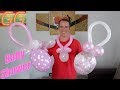 4 chupones con globos - decoracion para baby shower niña o niño - globoflexia