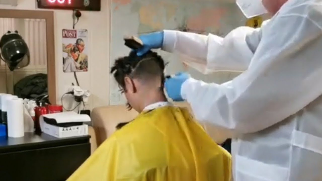 Sexy Lady's forced haircut✂️💈