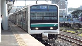 【FHD】常磐線E501系K702編成 いわき行 日立到着