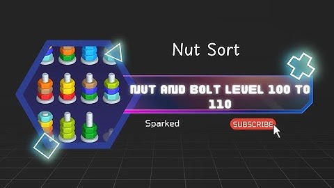 Nut and Bolt Level 101 to 110 epic minigames gamePlay#androidgameplaywalkthrough